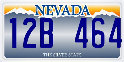 NV license plate 12B464