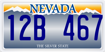NV license plate 12B467
