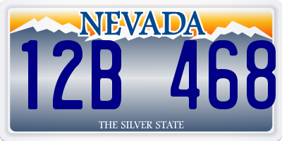 NV license plate 12B468