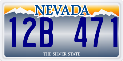 NV license plate 12B471