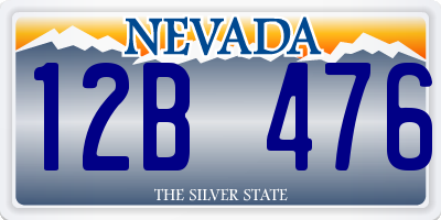 NV license plate 12B476