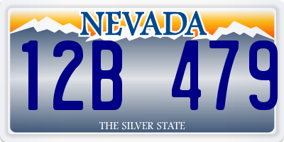 NV license plate 12B479