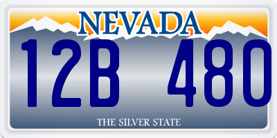 NV license plate 12B480