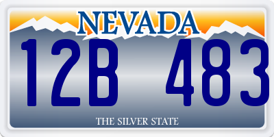 NV license plate 12B483