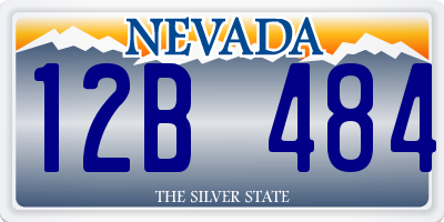 NV license plate 12B484