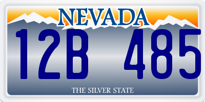 NV license plate 12B485