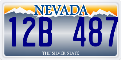 NV license plate 12B487