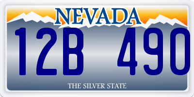 NV license plate 12B490