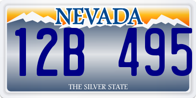 NV license plate 12B495