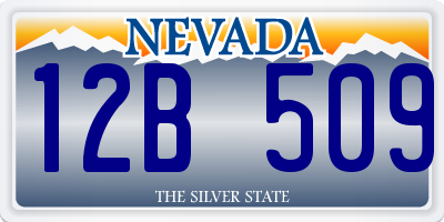 NV license plate 12B509