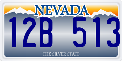 NV license plate 12B513