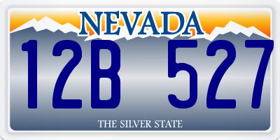 NV license plate 12B527