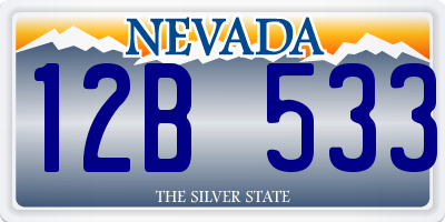 NV license plate 12B533