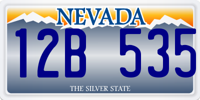 NV license plate 12B535