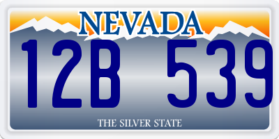 NV license plate 12B539