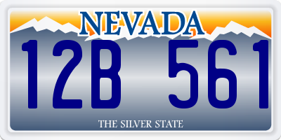 NV license plate 12B561