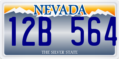 NV license plate 12B564