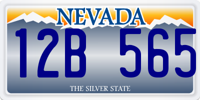 NV license plate 12B565