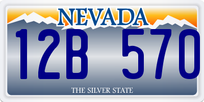 NV license plate 12B570