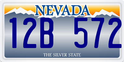 NV license plate 12B572