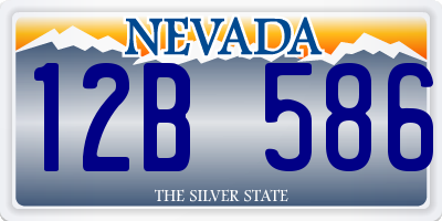 NV license plate 12B586