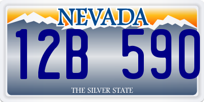 NV license plate 12B590