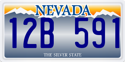 NV license plate 12B591