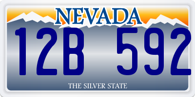 NV license plate 12B592