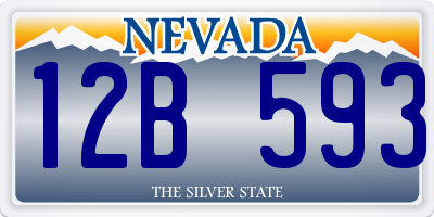 NV license plate 12B593