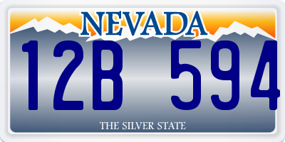 NV license plate 12B594