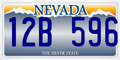 NV license plate 12B596