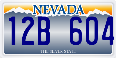 NV license plate 12B604