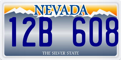 NV license plate 12B608