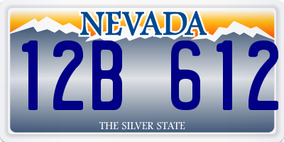 NV license plate 12B612