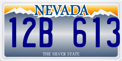 NV license plate 12B613