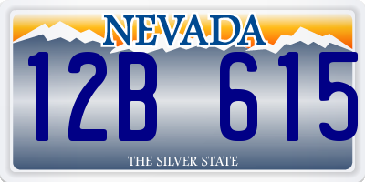 NV license plate 12B615