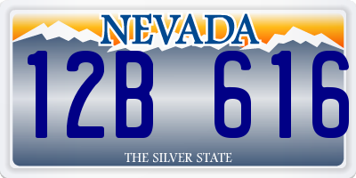 NV license plate 12B616