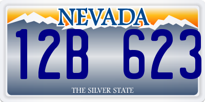 NV license plate 12B623