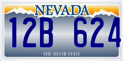 NV license plate 12B624