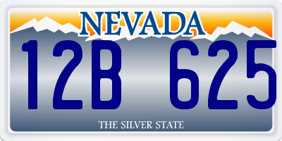 NV license plate 12B625
