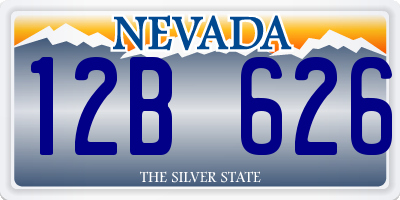 NV license plate 12B626