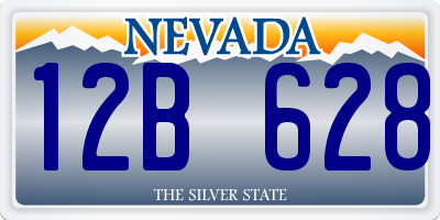 NV license plate 12B628