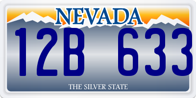 NV license plate 12B633