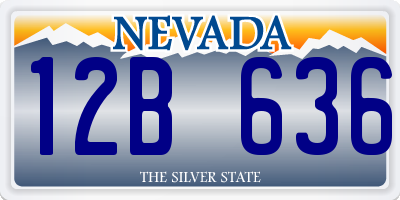 NV license plate 12B636