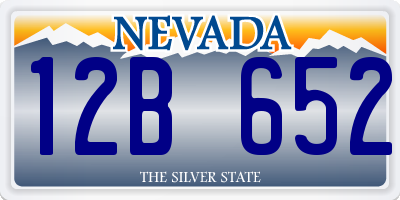 NV license plate 12B652