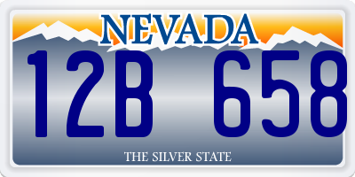 NV license plate 12B658