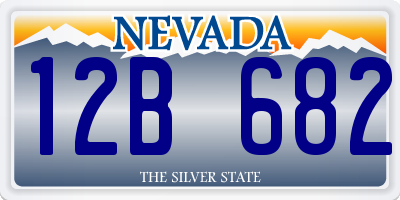 NV license plate 12B682