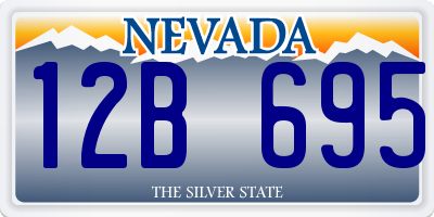 NV license plate 12B695