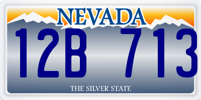 NV license plate 12B713