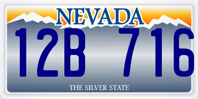 NV license plate 12B716